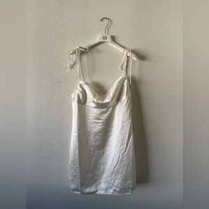 For Love And Lemons Cream Slip Dress